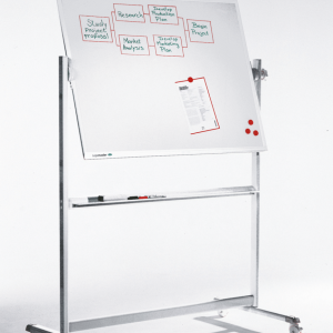 Rullstativ med dubbelsidig whiteboard