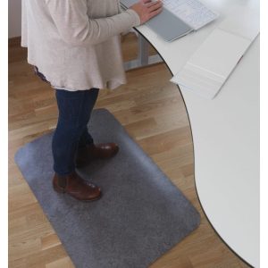 Arbetsmatta Yoga Step Zed 61×91 cm Grå