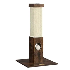 Feandrea Cat skrapstolpe, naturligt sisalrep, skrapskydd för möbler, 73 cm hög, vintagebrun