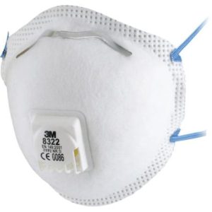 10-pack munskydd FFP2 med ventil 3M 8322 NR D-V