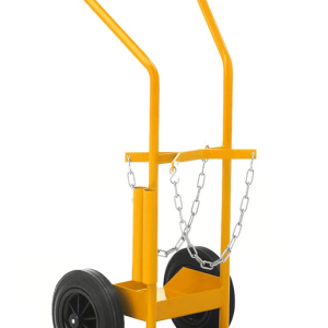 Gastubskärra 2 tuber – massiva gummihjul