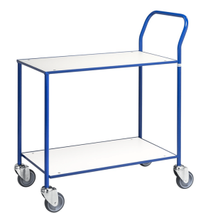 Helsvetsad bordsvagn 840x430x970 Vit/Blå