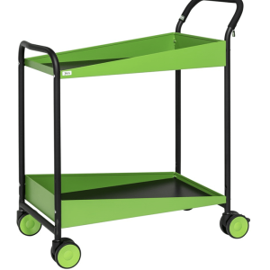Elegant grön serveringsvagn