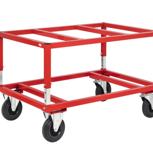 Pallvagn 1200×800 mm – Justerbar höjd – broms