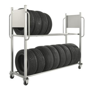 Mobil däckförvaring på hjul 2030x720x1580 mm