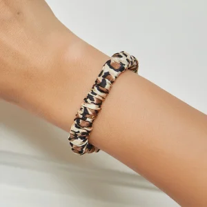 Ren Siden Mjuk Tryckt Tunn Hårsnodd - 1cm