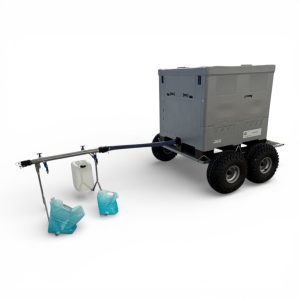 Vattenvagn för nödvatten – 1000 L med 4 tappställen