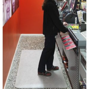 Arbetsmatta Yoga Step Zed 91×152 cm Ljusgrå