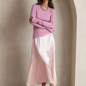 19Momme Siden Klassisk Maxikjol