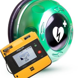 Hjärtstartare LifePak 1000 inklusive larmat skåp från Rotaid